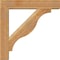 Ekena Millwork Funston Block Rough Sawn Bracket w/ Offset Brace, Western Red Cedar, 6"W x 28"D x 28"H BKT0604X28X28FST05RWR - alternate 3